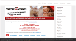 Desktop Screenshot of corsodimassaggi.com